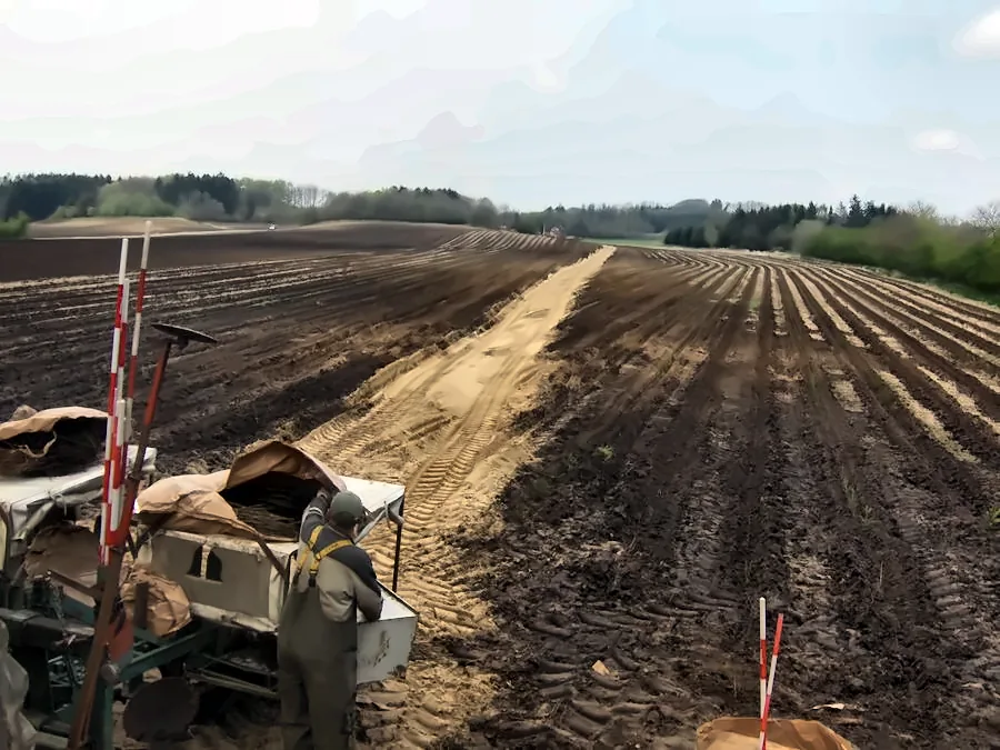 Plantning af ny skov på en tidligere mark